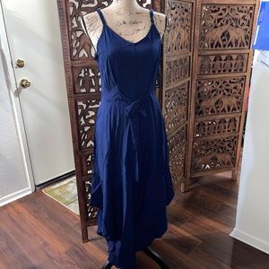 Express Asymmetrical Tie Front Jumpsuit